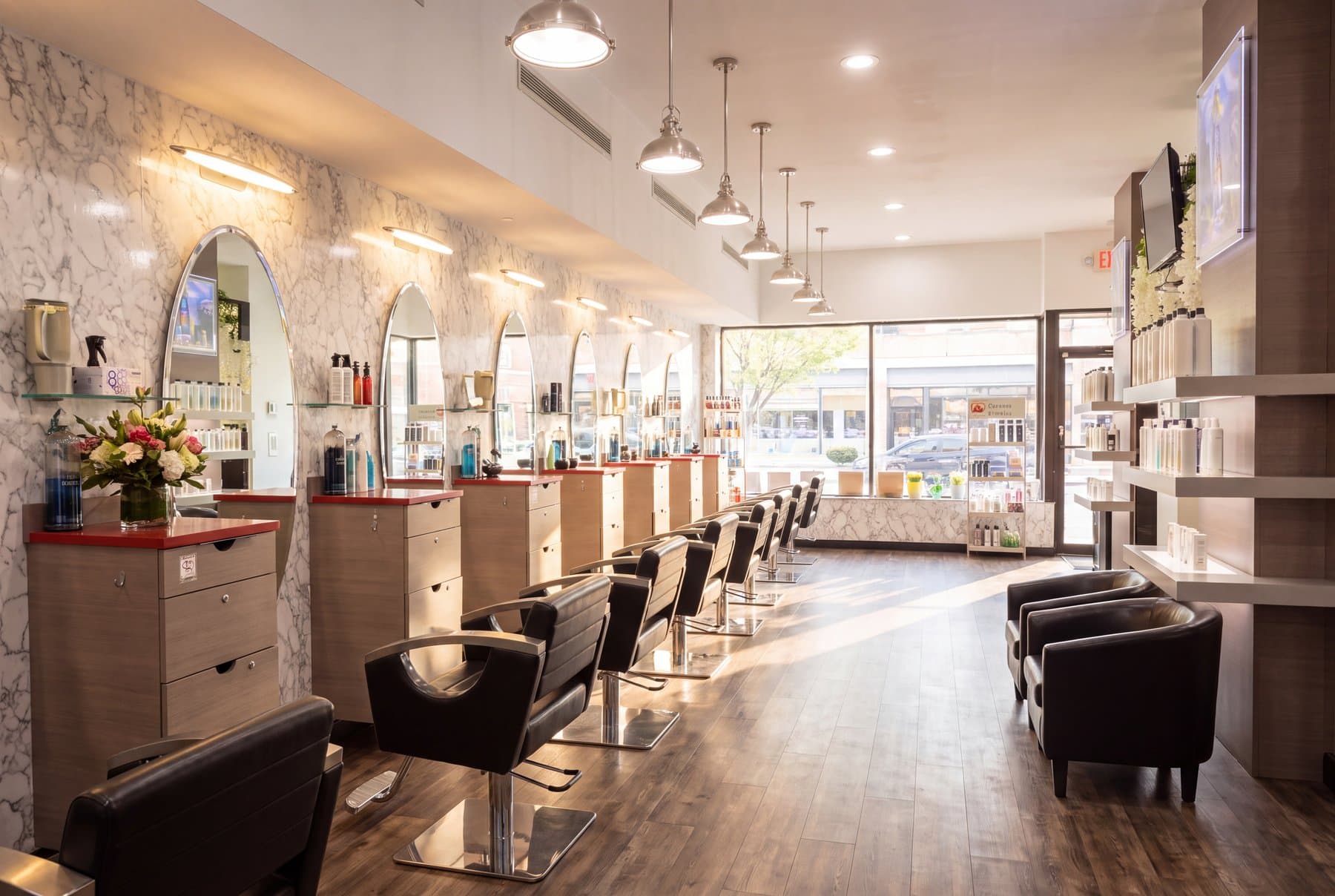 Inside a Dramatics NYC hair salon in Manhattan
